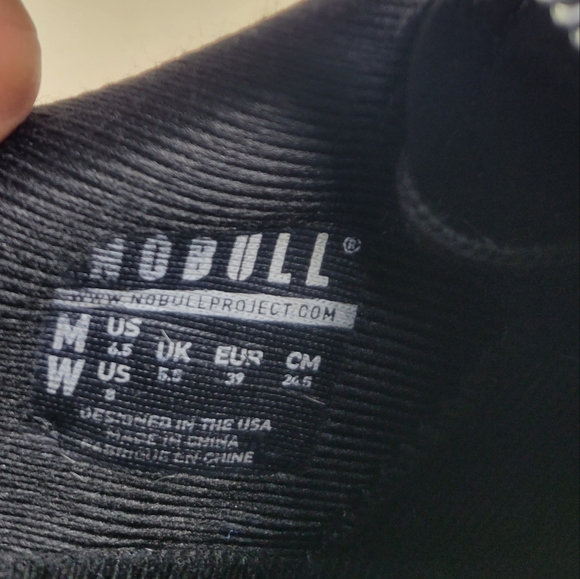 Nobull Trainer Black Superfabric Workout Sneakers Womens Size 8 - Picture 5 of 11